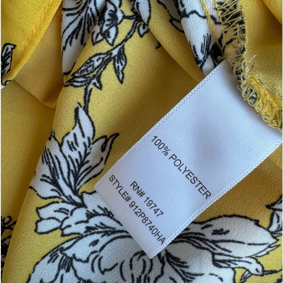 Counterparts Yellow Floral Ruffled Blouse - Picture 8 of 8